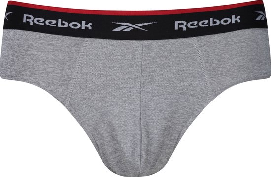 Reebok shorty-bikinibroekje Wiggins - zwart/grijs gemêleerd/wit - maat L