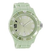 OOZOO Timepieces - Montre vert jade avec bracelet en caoutchouc vert jade - C4343