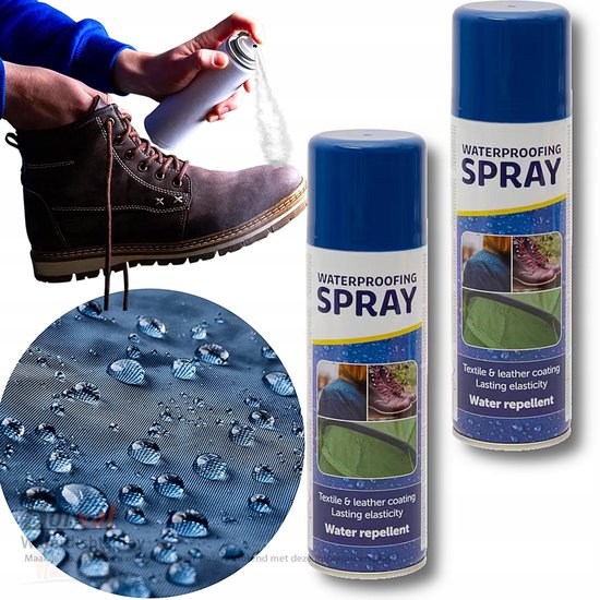 Borvat Waterdichtspray waterafstotende spray voor textiel schoenen en kleding 300ml 3 Stuks