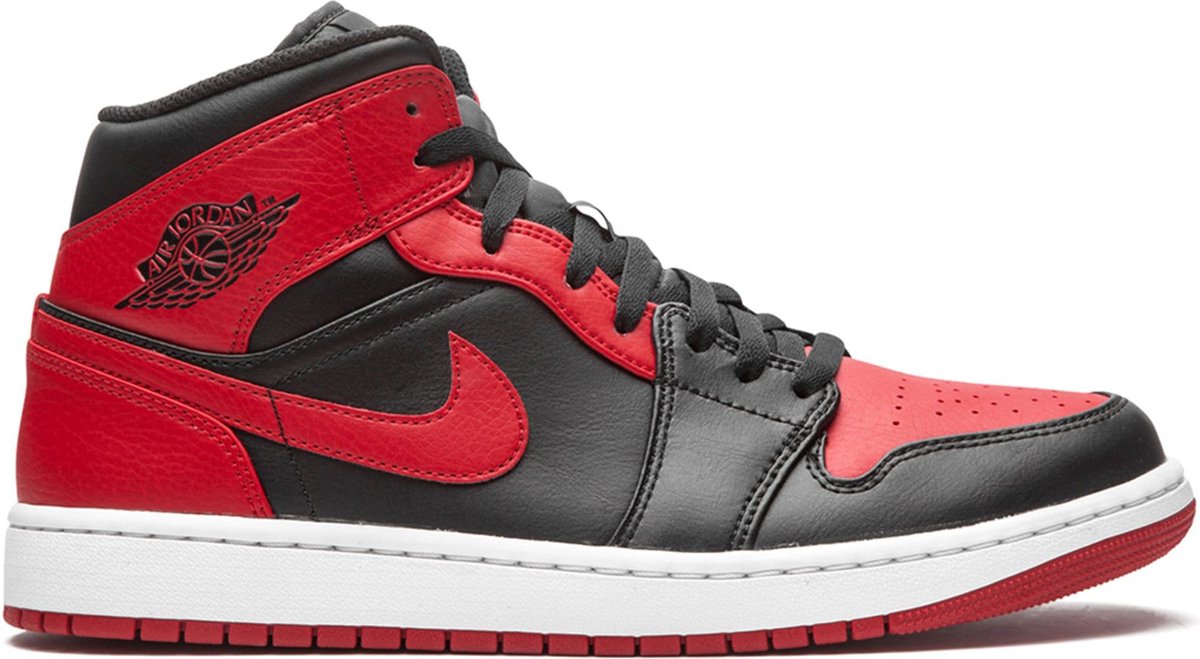 Nike Nike Air Jordan 1 Mid Banned Sneakers Unisex Rood