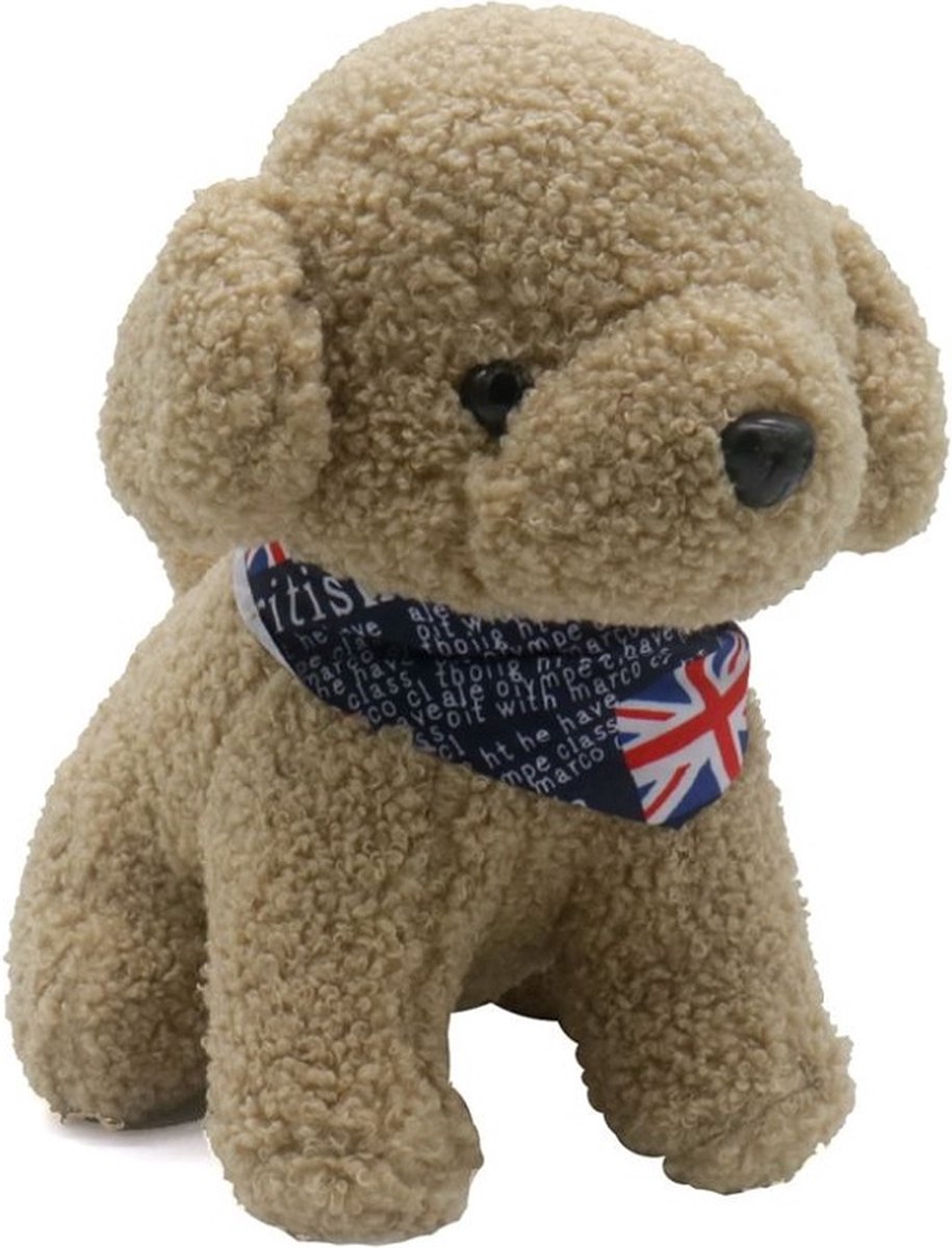 Een lieve en zachte knuffel! Voor deze leuke hond 22x16cm is altijd wel een mooie plek te vinden bijv. kinderkamer, babykamer, woonkamer, auto en nog veel meer plaatsen. Erg leuk om voor uzelf te kopen maar ook leuk om cadeau te geven.