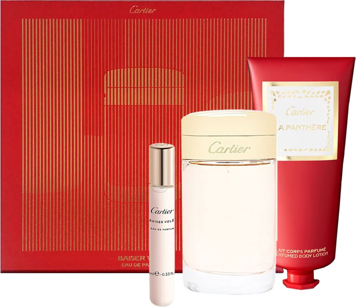 Goedkoopste Cartier Baiser Vole giftSet 100ml EDP 10ml EDP 100ml BM