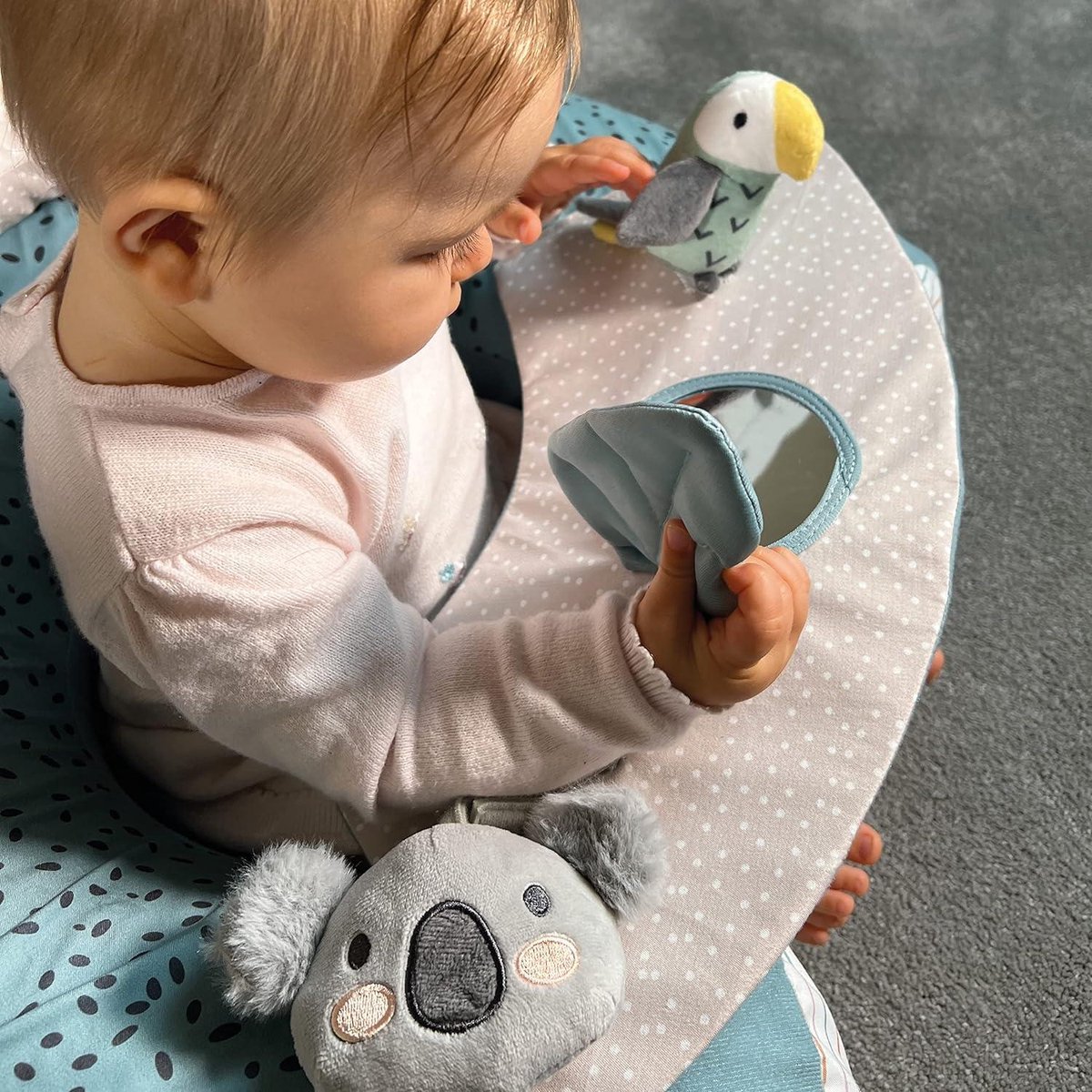 Nuby Animal Adventures Sit-Me-Up baby stoel - Zit- en speelstoel voor op de vloer - Afneembaar
