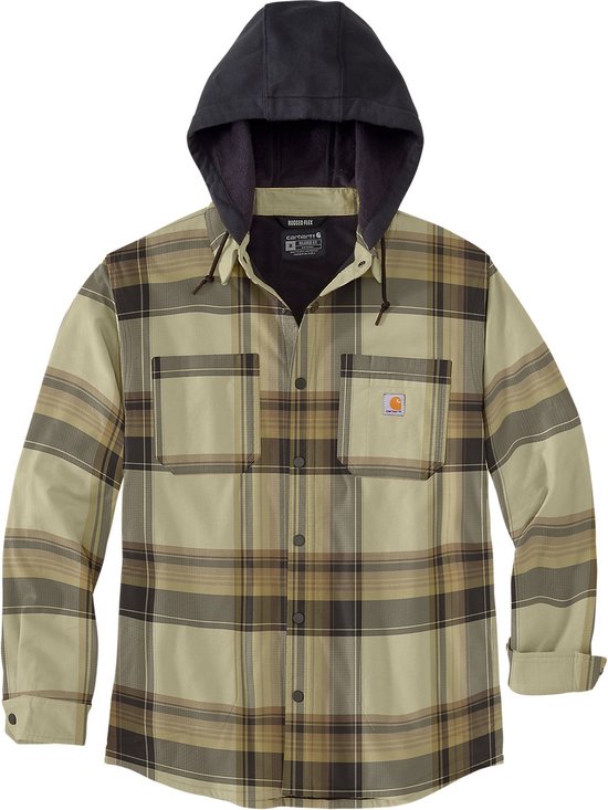 Carhartt Chemise doublée Sherpa en flanelle Marron M