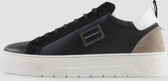 Antony Morato Metal Bold Mix Leather Sneaker Black