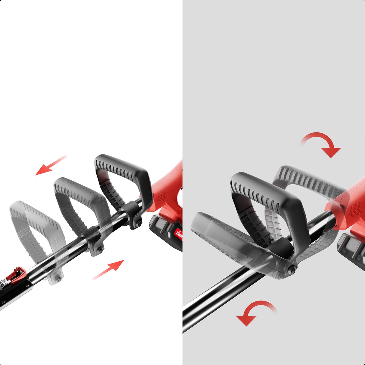 TGT500W-Premium - Grastrimmer - Bosmaaier - Grasmaaier - Op Wielen - Draadloos Met 2x Accu – foto 8