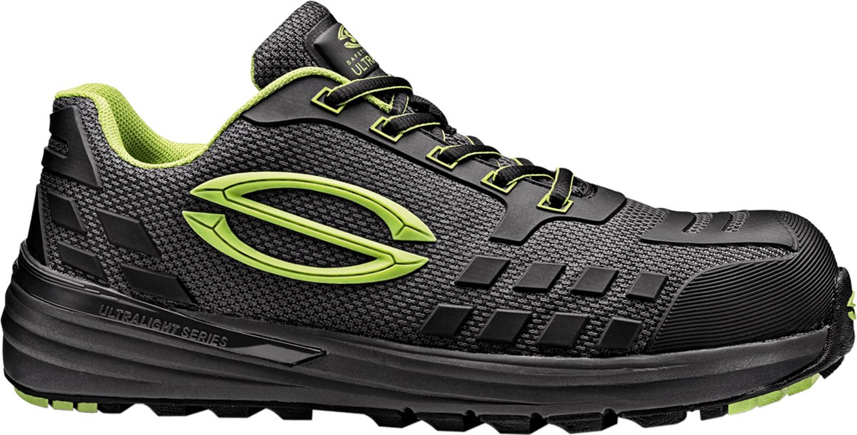 SIR SAFETY K-PLUS Veiligheidsschoenen S1PS HEREN Werkschoen Grijs - Glasvezel Neus en Composiet Tussenzool - Antislip SR - Antistatisch
