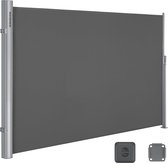 Rootz Zijluifel - Privacyscherm - Intrekbare luifel - Aluminium frame - Waterdicht polyesterweefsel - 180 cm x 350 cm - Lichtgewicht 11,1 kg