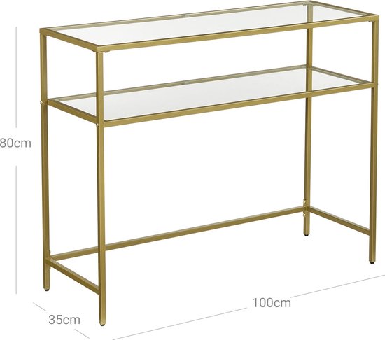 Moderne consoletafel, industriële entreetafel, houten