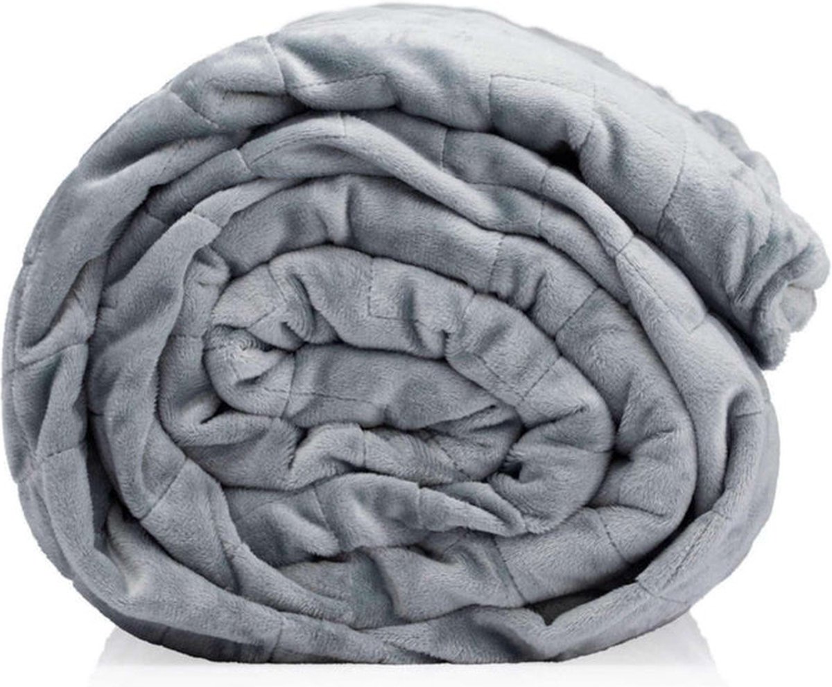 Hana© verzwaringsdeken polyester hoes 2.0 200 x 220 cm / grijs