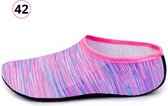 Livano Waterschoenen Voor Kinderen & Volwassenen - Aqua Shoes - Aquaschoenen - Afzwemschoenen - Zwemles Schoenen - Violet - Maat 42