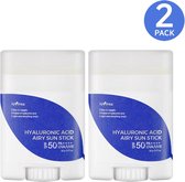 2x Isntree Hyaluronic Acid Airy Sun Stick Spf 50+ 2 stuks set Twin Pack - Zonnebrand - Korean Skincare