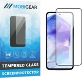 Mobigear Screenprotector geschikt voor Samsung Galaxy A55 Glazen | Mobigear Screenprotector - Case Friendly - Zwart