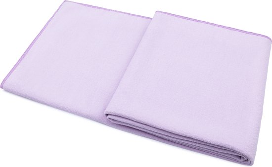 Foto: Mindbaas yoga handdoek fitness handdoek antislip sneldrogend lila 183 x 61 cm