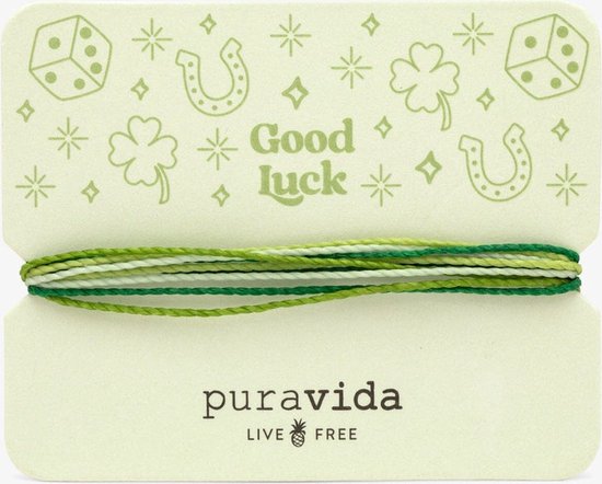 Pura Vida- Good Luck- Armband - Geschenkkaart