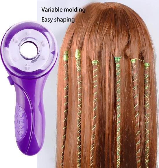 Automatische Haarvlechtmachine Meisjes Cadeau-Elektrische Haarvlechtset voor kinderen DIY Automatische Haardecoratie Vlechtgereedschap Draagbaar Creatief Modekapsalon Haarvlecht Speelgoed Cadeau voor Meisje vanaf speelgoed cadeau Speelgoedcadeaus