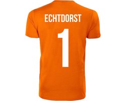 Oranje T-shirt - Echtdorst - Koningsdag - EK - WK - Voetbal - Sport - Unisex - Maat XXL