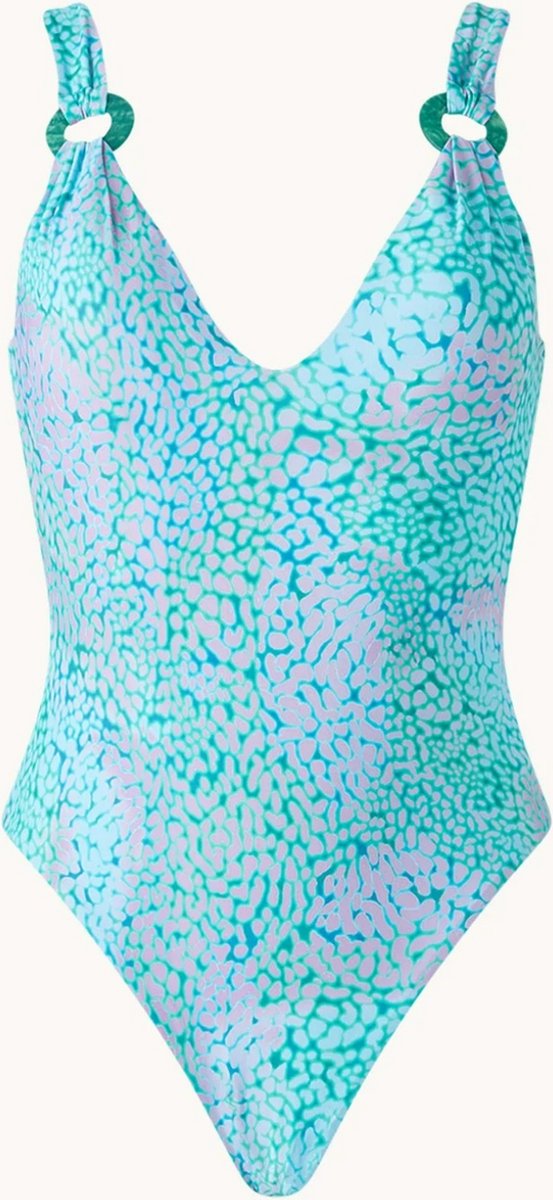 Seafolly SeaSkin badpak met print en uitneembare vulling - Maat 38