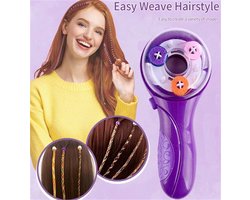 Jouets Gifts Machine à tresser les cheveux automatique pour Filles - Kit de tressage électrique pour enfants - Outil de tressage automatique de décoration de cheveux - Portable et DIY - Pour salon de coiffure - speelgoed pour fille