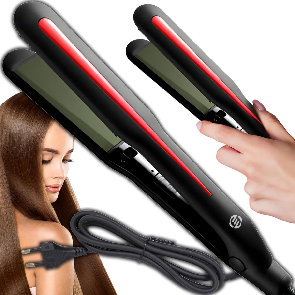 Equivera Baard Stijltang - Baard Styler - Baard Stijlborstel - Baard Stijler - Baardborstel - Baard Borstel - Must Have Voor Mannen