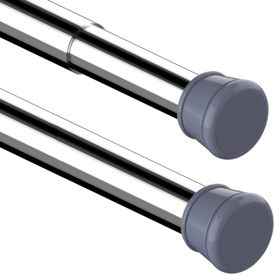 Douchegordijnstang, 1 stuk, zonder boren, telescoopstang, kledingstang