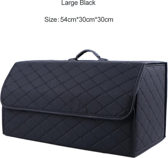 Opvouwbare Kofferbak Organizer 60x35x29cm - Zwart - Auto-accessoires