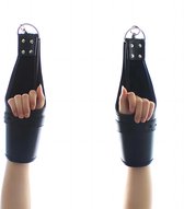 Speciale BDSM hangende handboeien om vast te maken - Leder - Plafond en deur - Arm bondage - Verstelbaar en unisex - Handboeien met sleutel en slot - Zelf te bevestigen - SM