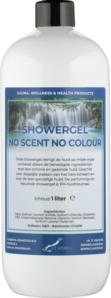 Goedkoopste Douchegel No Scent No Colour 1 Liter - Showergel