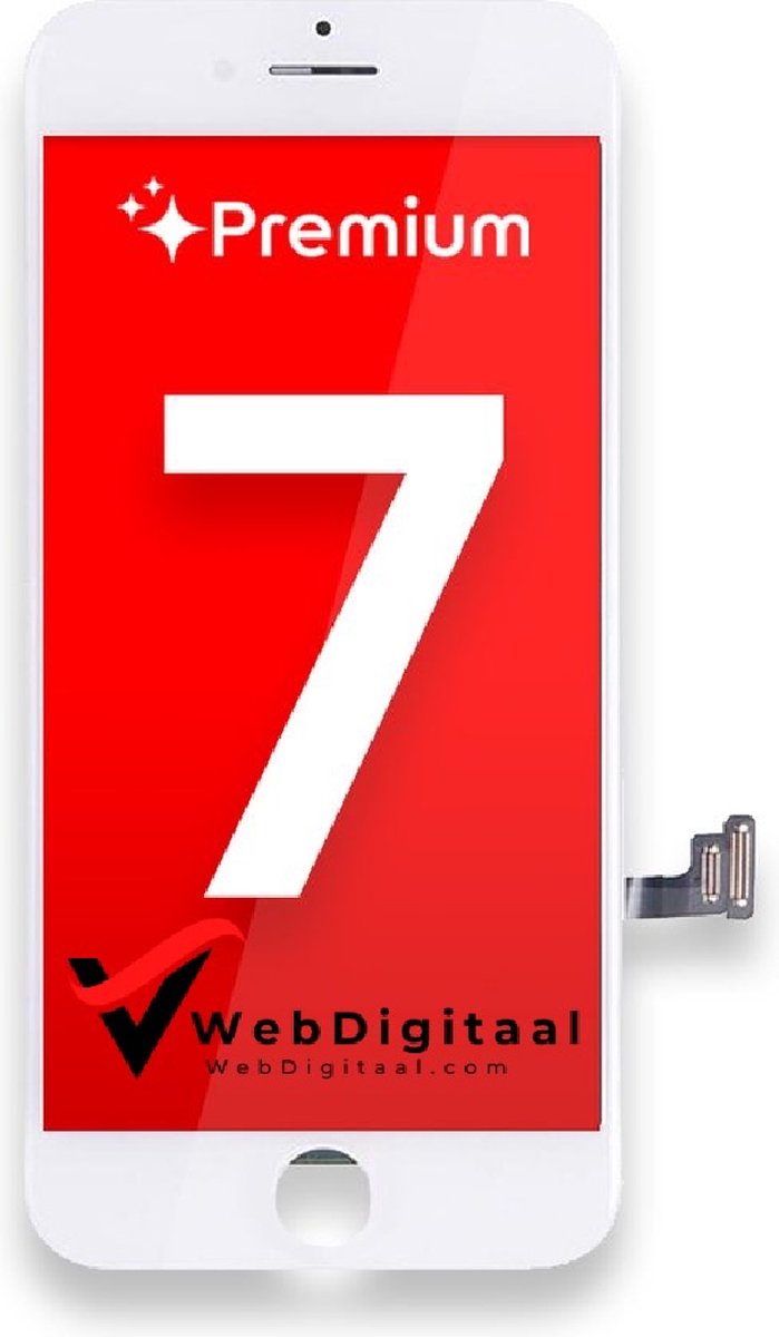 Geschikt Voor Apple iPhone 7 LCD Display + Touchscreen - Premium Quality - Wit - Vervang Scherm - Scherm - Beelscherm - touchscreen - WebDigitaal