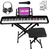 Bol.com PIXMY - Keyboard - MP188 COMPLEET - Keyboard Piano - APP 88Keys - Voor Jong En Oud - Lichtgevende Toetsen - Digitale Pia... aanbieding
