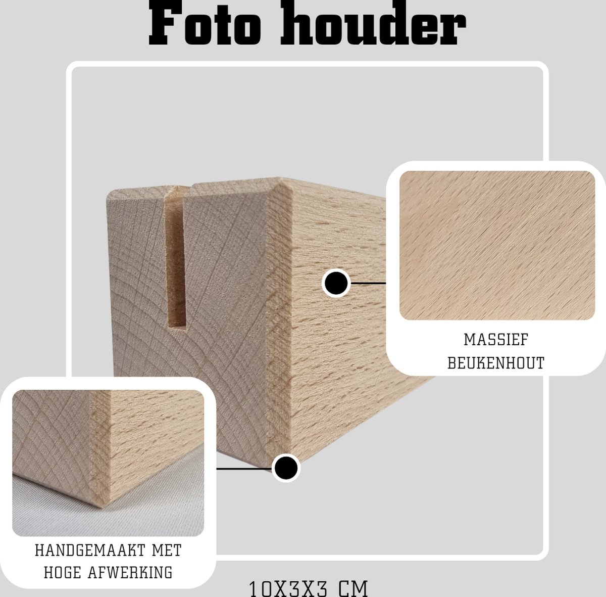 Standaard hout goud | Winkeltje vol geluk