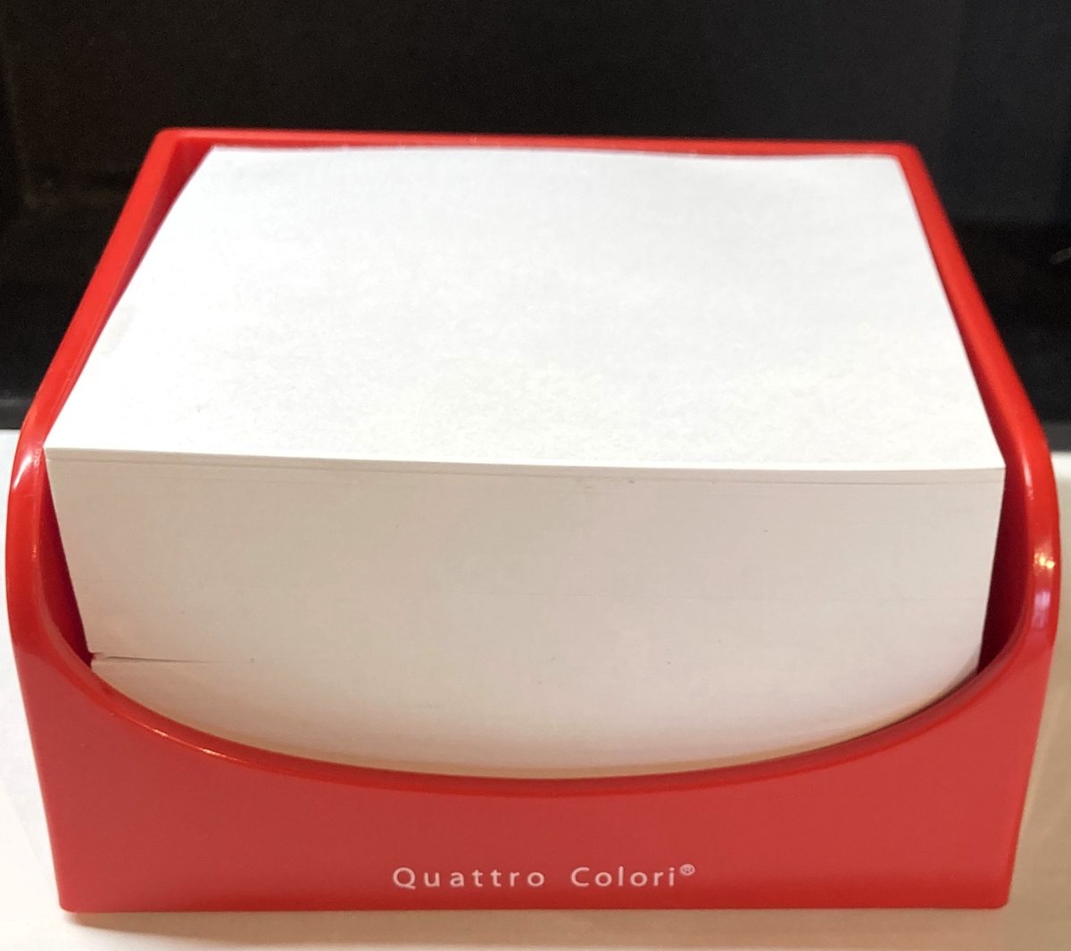 Quattro Colori - memoblokhouder zonder vulling - rood