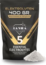 5 Essentiele Electrolyten poeder - Geen Suiker - 68 porties - Natrium - Kalium - Magnesium - Calcium - Chloride - Vochtbalans - Hydratatie - Zweten - Vochtregulatie - Keto - Fasting - Elektrolyten poeder - Electrolieten - Elektrolytes