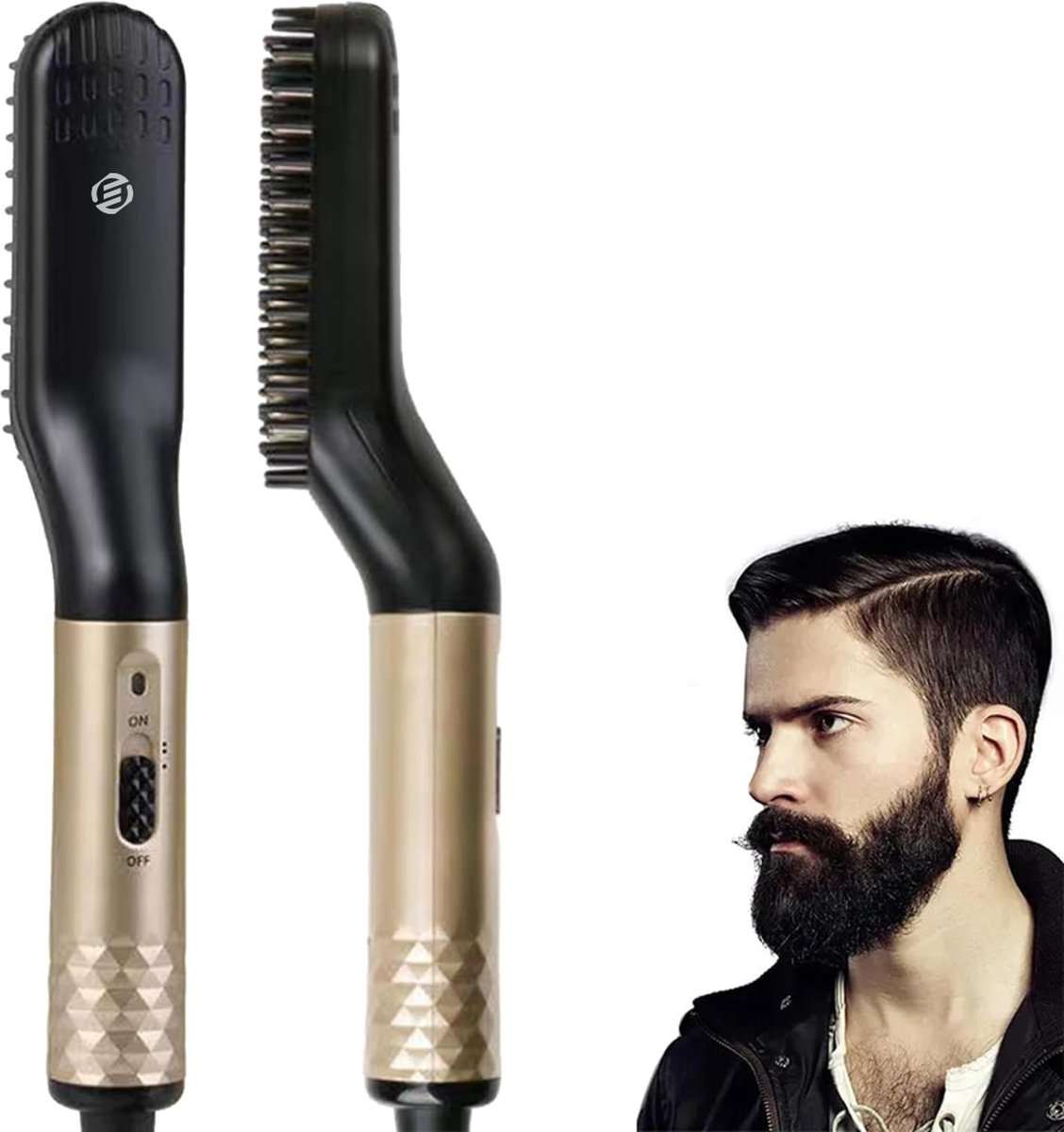 Equivera Baard Stijltang - Baard Styler - Baard Stijlborstel - Baard Stijler - Baardborstel - Baard Borstel - Must Have Voor Mannen