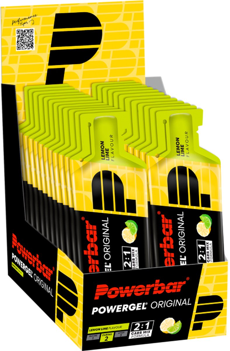 Goedkoopste Powerbar Energiegels | PowerGel Original | Lemon Lime 24x41g
