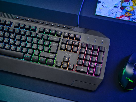 Clavier de Jeux Trust GXT 836 Evocx USB AZERTY Zwart