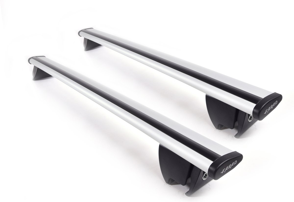 Dakdragers geschikt voor Kia Optima SW 2016 t/m 2019 gesloten dakrailing - Aluminium - Hoog laadvermogen 100kg - Wingbar Zilver - Merk Farad