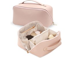 Make-up tasje - Met handige vakjes - Cosmetica organizer - Make-up tas - Skincare Organizer - Reis Toilettas - Toilettas Maat - Make Up Koffer - Beautycase - Make-Up Tas