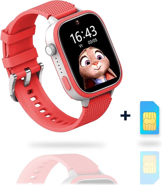 AngelTech Kinder SmartWatch Ultra Gps Horloge kind 4G Smartwatch Kinderen Slim. bol
