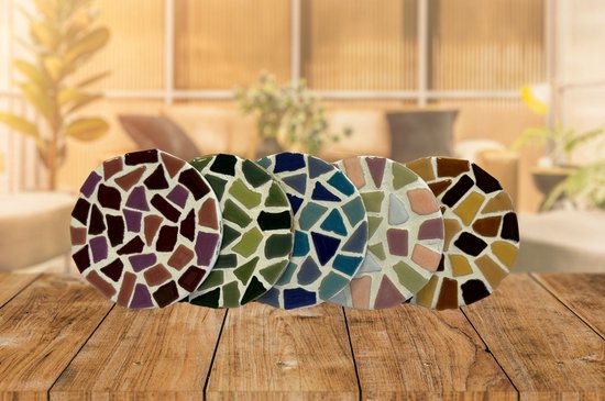 WEBEEDY DK WE0003 96 EU31 Maak 2 vlinder glas mozaïek kit creativiteit DIY mozaïek glas kit voor kinderen volwassenen omvatten glas mozaïek tegels houten chips lint