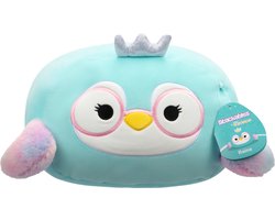 foto van Squishmallows Stackables - Raina - Blue Penguin w/Pink Glasses 30cm pluche
