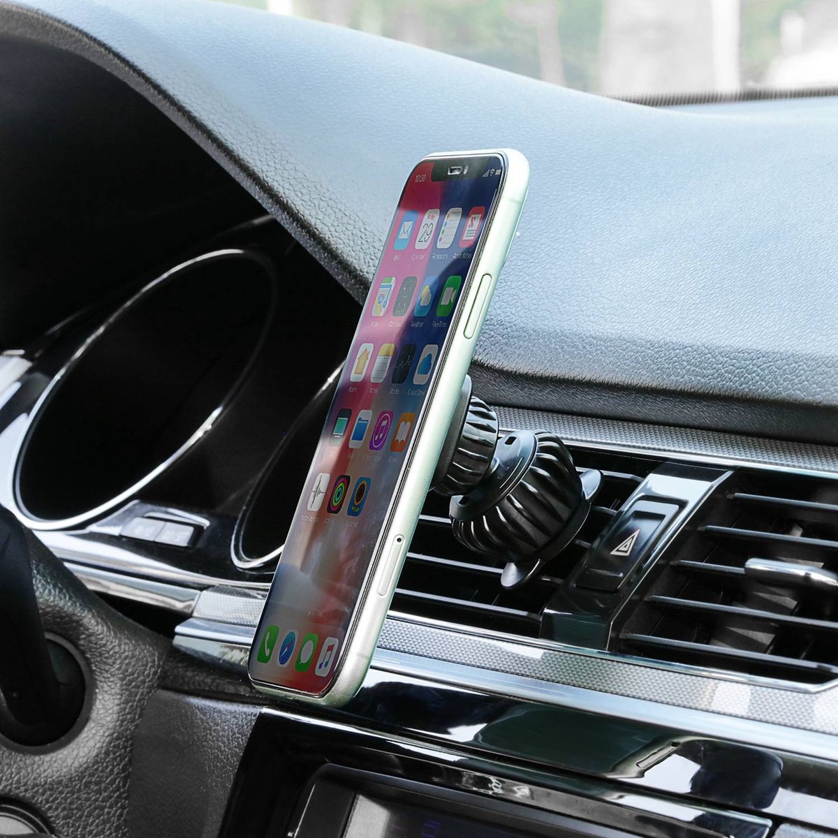 Magnetische Telefoonhouder Auto Ventilatie - Sterke Magneet - Offroad & Drempel Proof - Haakclip Beschermt Ventilatierooster - Mobiel Houder - Autohouder - Auto Accessoires - 2 Stuks – foto 6