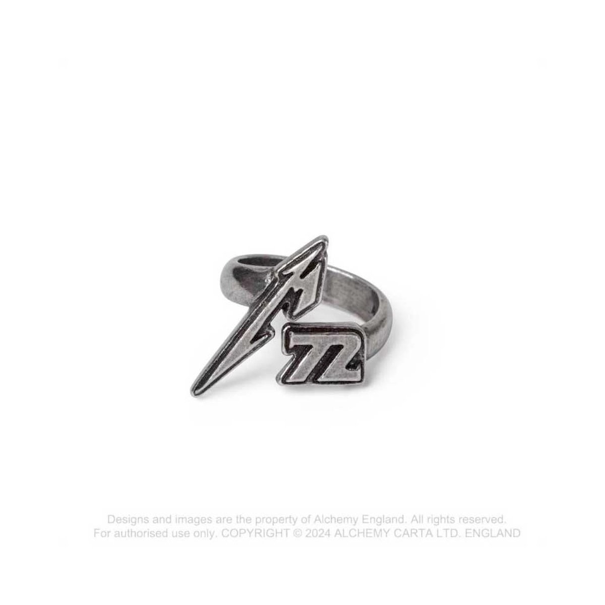 Metallica M72 Unisex Ring - zilverkleurig - L-XL