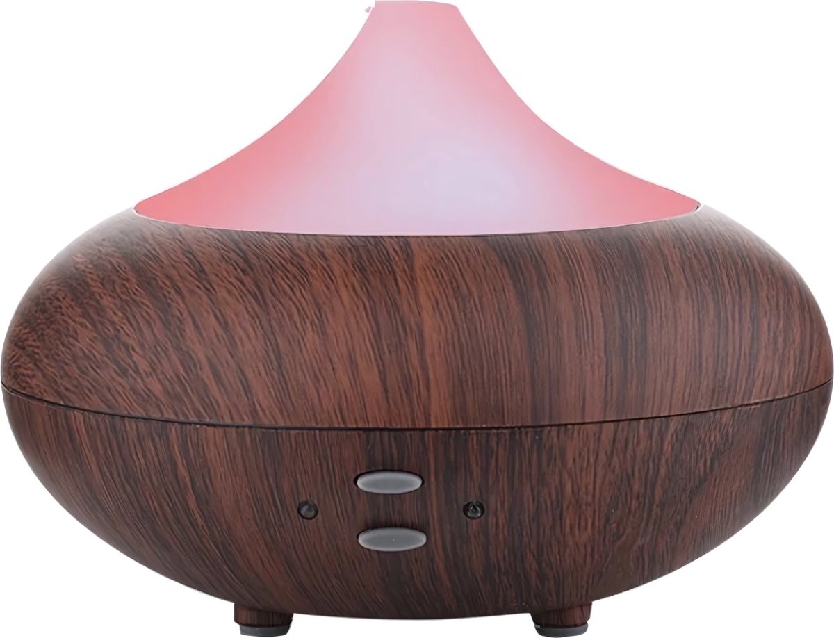 Goedkoopste Aroma Diffuser Oval Donkerbruin - Geurverspreider Met 10ML Aroma Olie - Aroma Therapie - Luchtbevochtiger