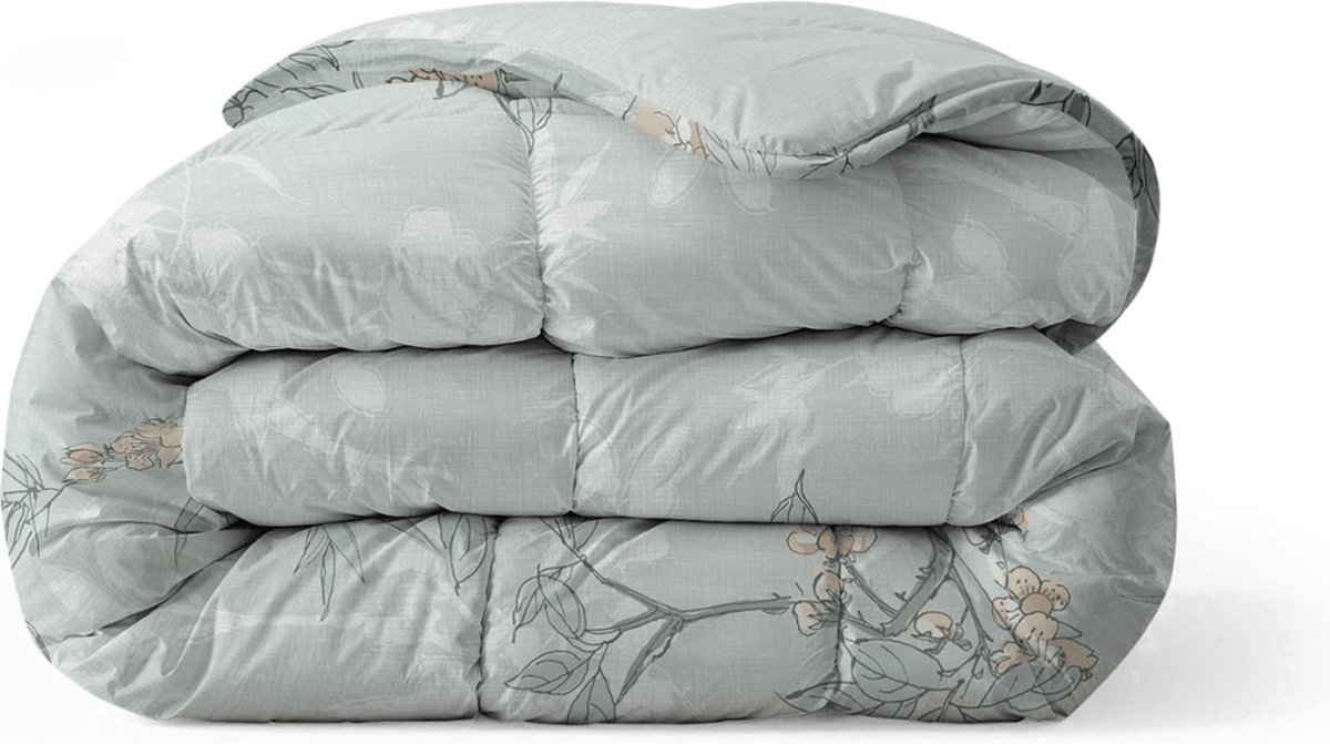 Zelesta Everyday Design Aqua Forest 200x200cm - Dekbed zonder overtrek - 30 dagen proefslapen - Wasbaar hoesloos dekbed - Bedrukt dekbed - All year zomerdekbed & winterdekbed
