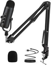 MXL 770 condensatormicrofoon voor podcasting, zingen, thuisstudio-opname, gaming en streaming | XLR | groot diafragma | cardiod (zwart