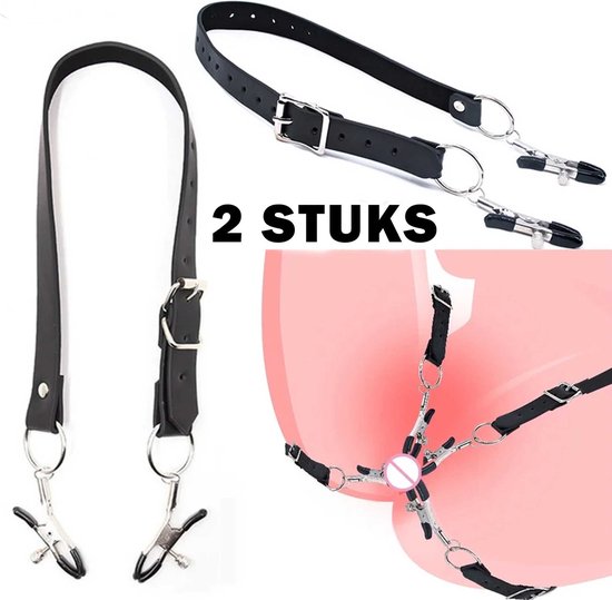 Foto: Schaamlippen clips expander clitoris stimulatie uitrekken bdsm vagina klemmen 4 klemmen schaamlippen en clitoris stimulatie