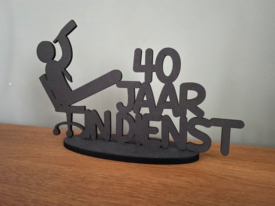 40 jaar in dienst - Man - 40 jaar jubileum cadeau - 40 jaar in dienst