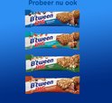 Vier B'tween BIG repen: melkchocolade, gezouten karamel, hazelnoot, pinda & chocolade