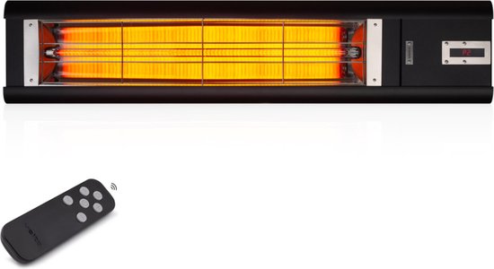 Veito Aero S Carbon Infrarood Kachel met afstandbediening - Luxe vormgeving met veel aangename warmte geschikt voor zowel binnen als buiten.